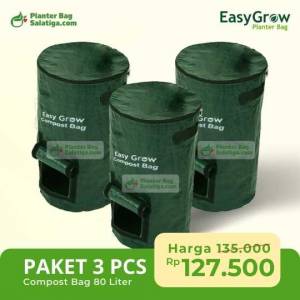 jual paketan compost bag 80 liter easy grow murah