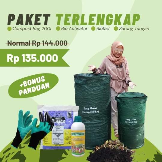 paketan compost bag 200 liter easy grow murah paketan compost bag 200 liter easy grow murah