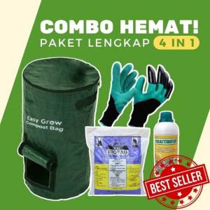 [paket combo 4 pcs] compost bag 80 liter